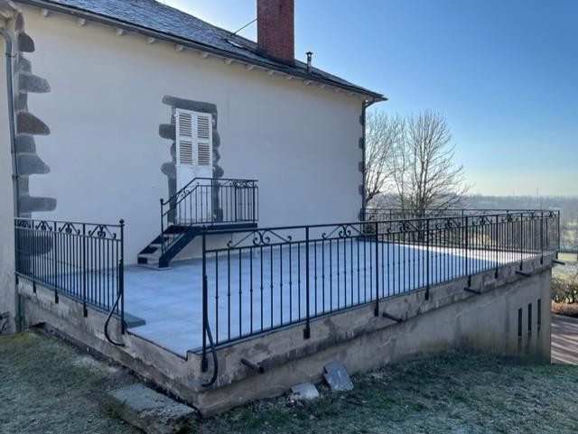 Terrasses, escaliers et garde-corps