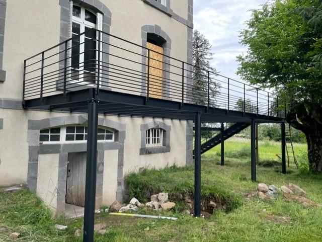 Terrasses, escaliers et garde-corps