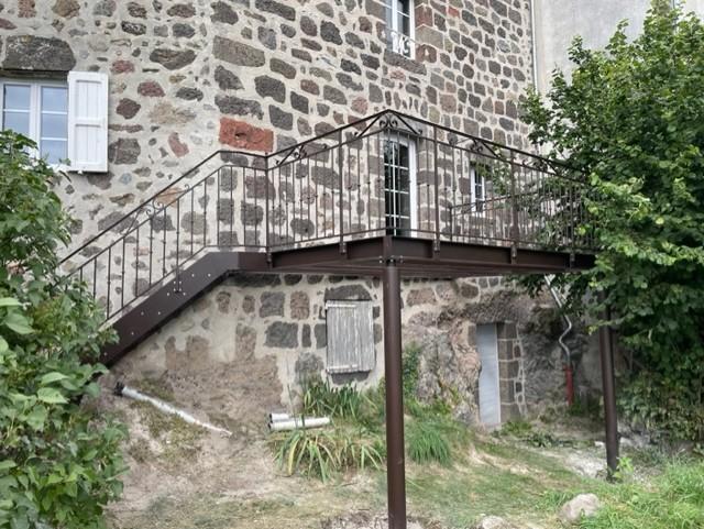 Terrasses, escaliers et garde-corps