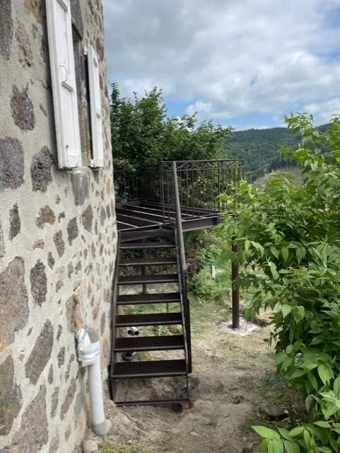 Terrasses, escaliers et garde-corps